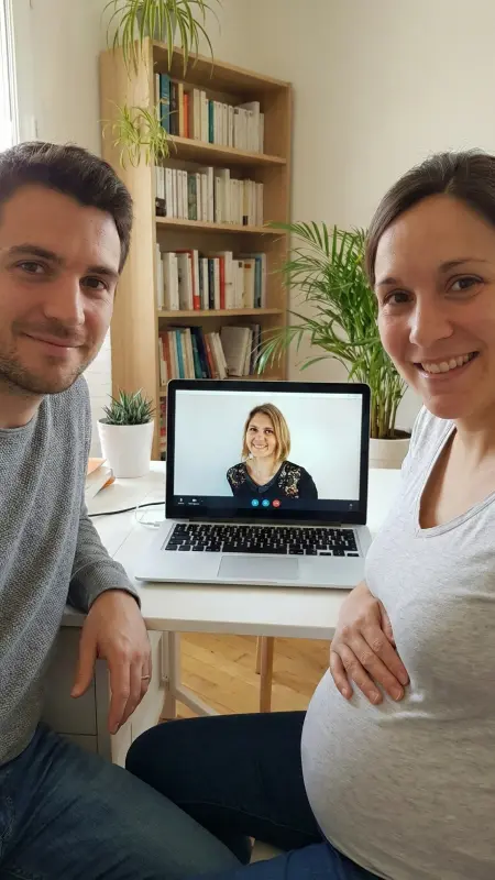 Couple HypnoNaissance partenaire