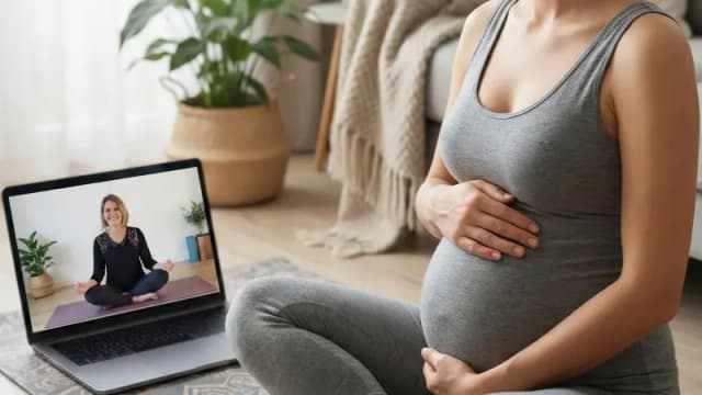 Séance yoga prénatal visio